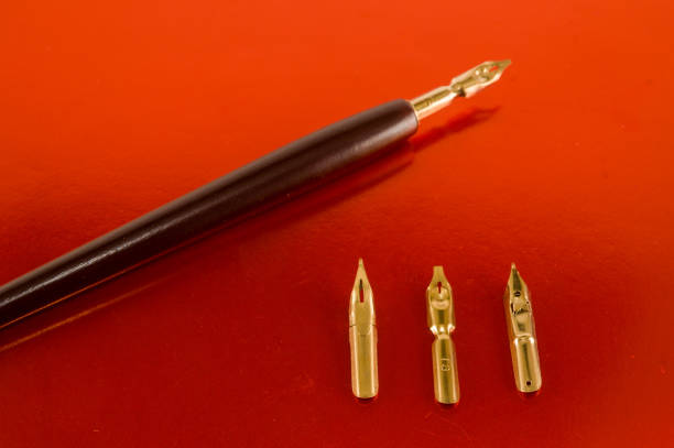 istock Antique ink pen background 1061727484