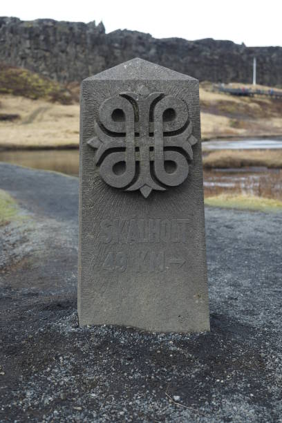 istock Attraction Sign in Iceland 1061729752