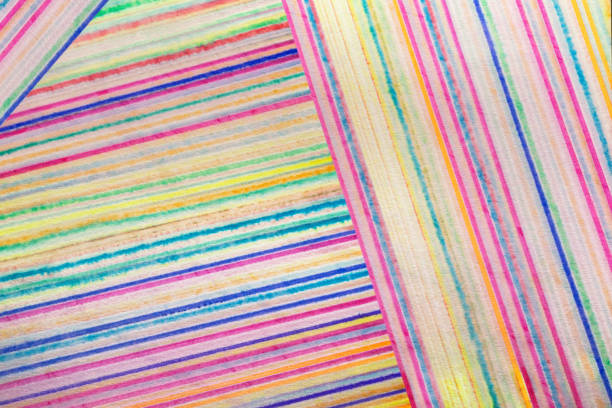 istock Geometric design with vibrant color lines, abstract pattern 1061730742