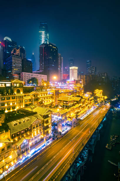 istock Chongqing night in Hongya Cave 1061732526
