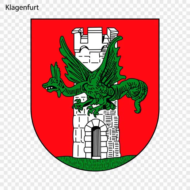 Vector illustration of Emblem of Klagenfurt