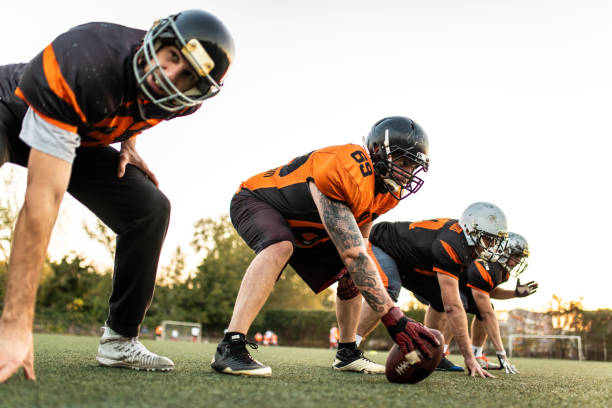 istock Starting American Football Match 1061742720