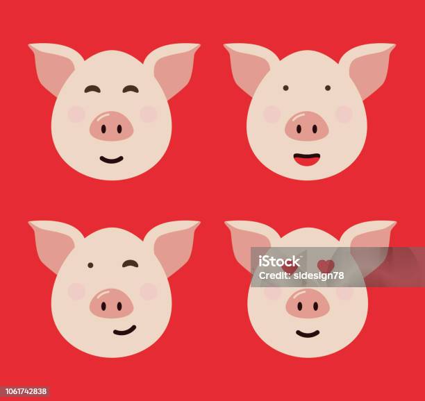 Cochon Symbole De Lannée 2019 Illustration Vectorielle Vecteurs libres de droits et plus d'images vectorielles de 2019