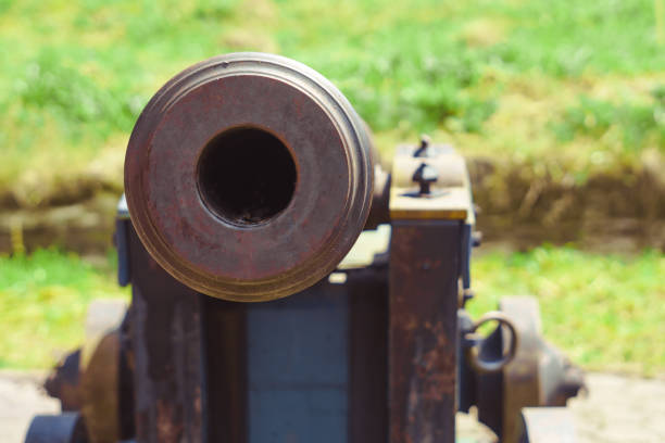 Old gun in the Park in Russia