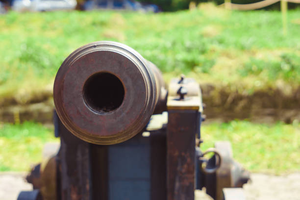 istock Thai style old cannon at the park 1061746296