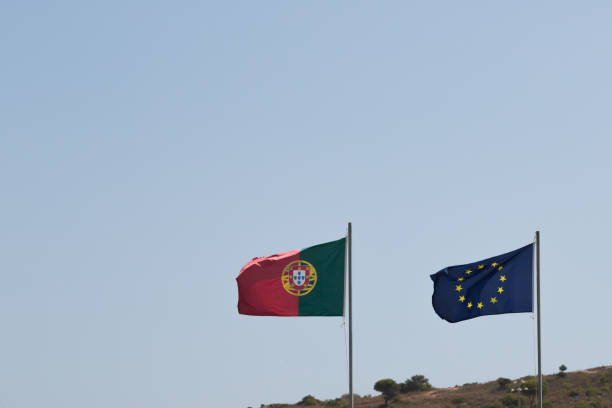 istock Flags from Portugal en Europe 1061748036