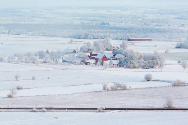 istock Rural winter landscape in Sweden 1061749566