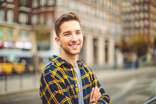 istock Outdoors portrait of a young man 1061752118