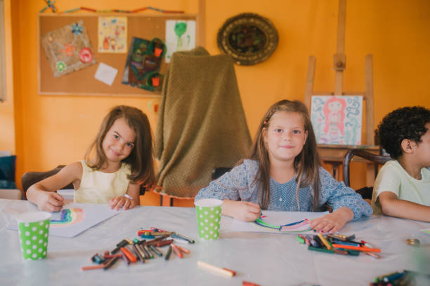 istock Girls painting drawings 1061766262