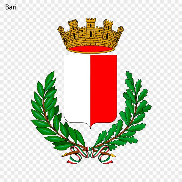 Vector illustration of Emblem of Bari.