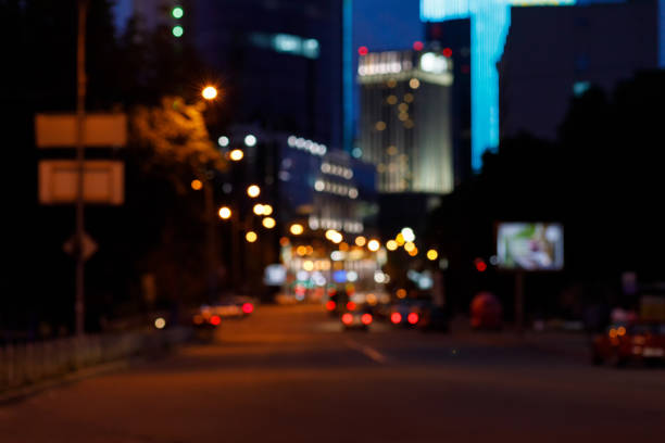 istock A far view blurred background of night busy city . 1061772336