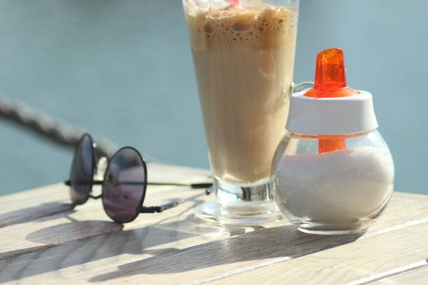 Glass of Cream coffee