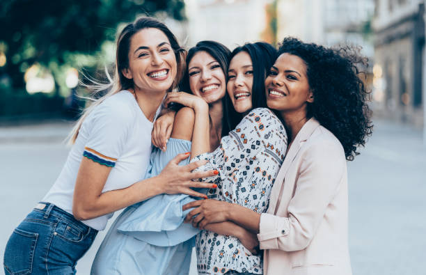 istock Portrait of four best girlfriends 1061783214