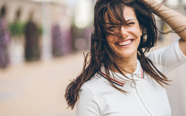 istock Charming woman with messy hair 1061783236