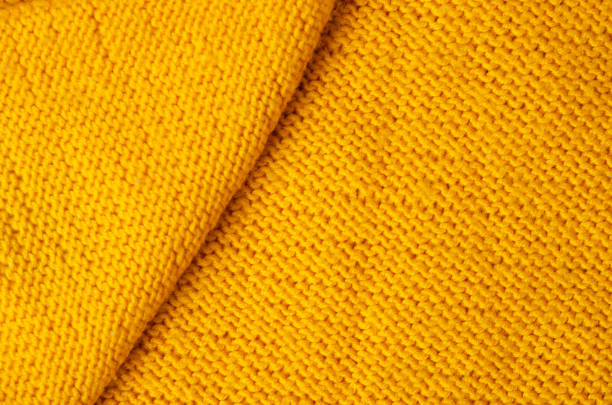 istock Yellow warm fabric texture material sweater 1061791690