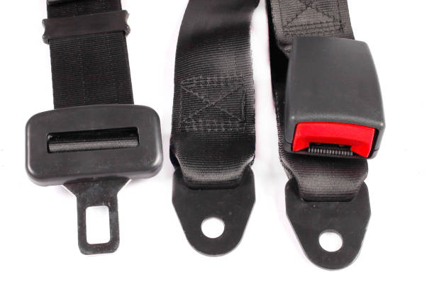 istock Automotive safety belt, white background 1061793772