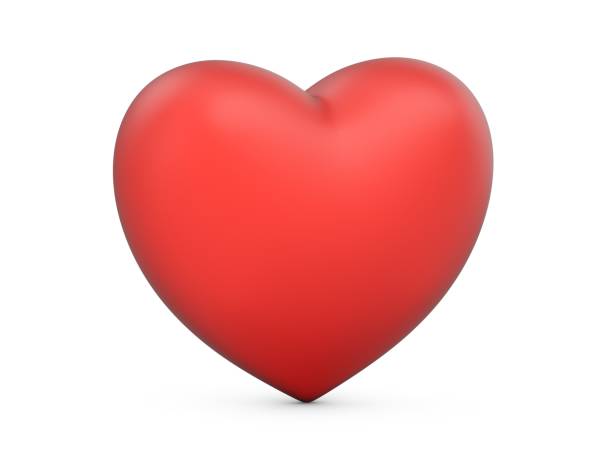 istock 3D Rendering Love Heart isolated on white background 1061799392