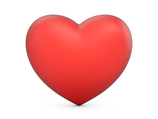 istock 3D Rendering Love Heart isolated on white background 1061799418