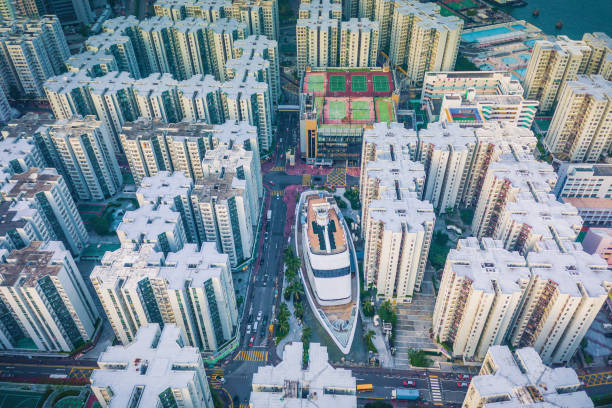 istock Downtown skyline with urban skyscrapers 1061799450