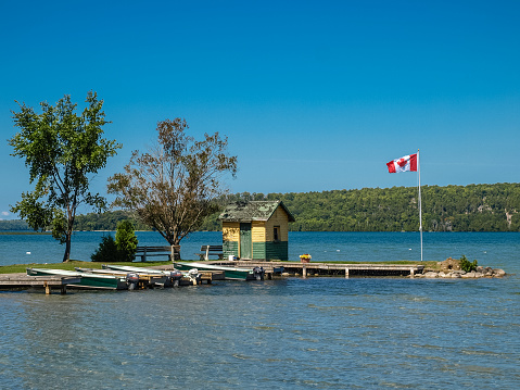 Canadian Flag in Manitoulin Island