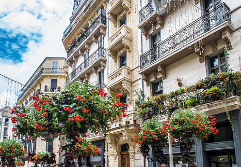 Admiring the architecture through the city streets of Toulon, France.