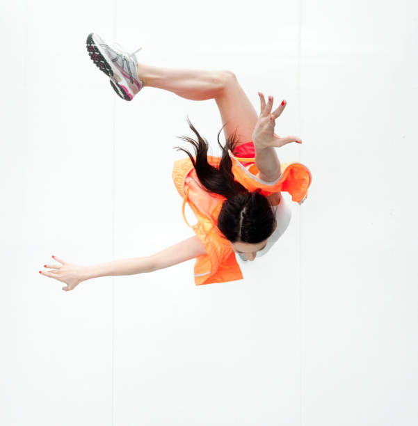 young modern style dancer posing