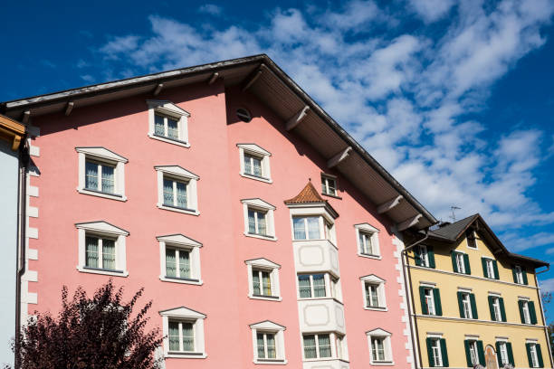 colorful building in Klausen, Italy