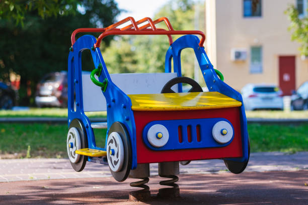 istock The toy car is installed on the 1061814634