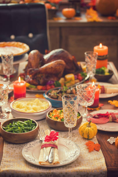 istock Festive Place Setting with Autumn Decorations 1061822488