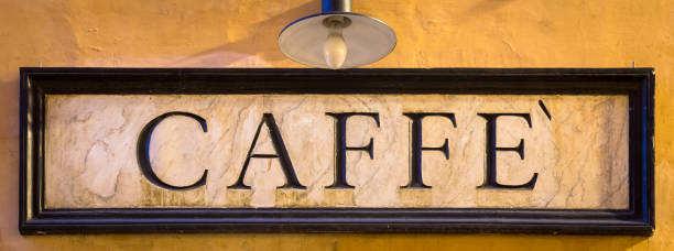istock Coffee sign in retro style - Italy 1061824130