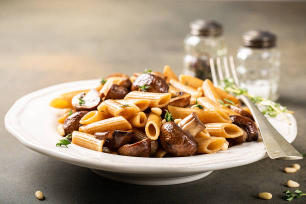 istock Homemade whole grain pasta penne 1061825400