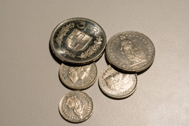 istock swiss franc coins on white background 1061835488