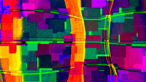 istock Bright fantastic shapes. Colorful geometric background. 1061836140