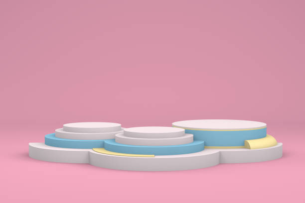 istock Empty Winner Podium, Pedestal, Showcase 1061836194