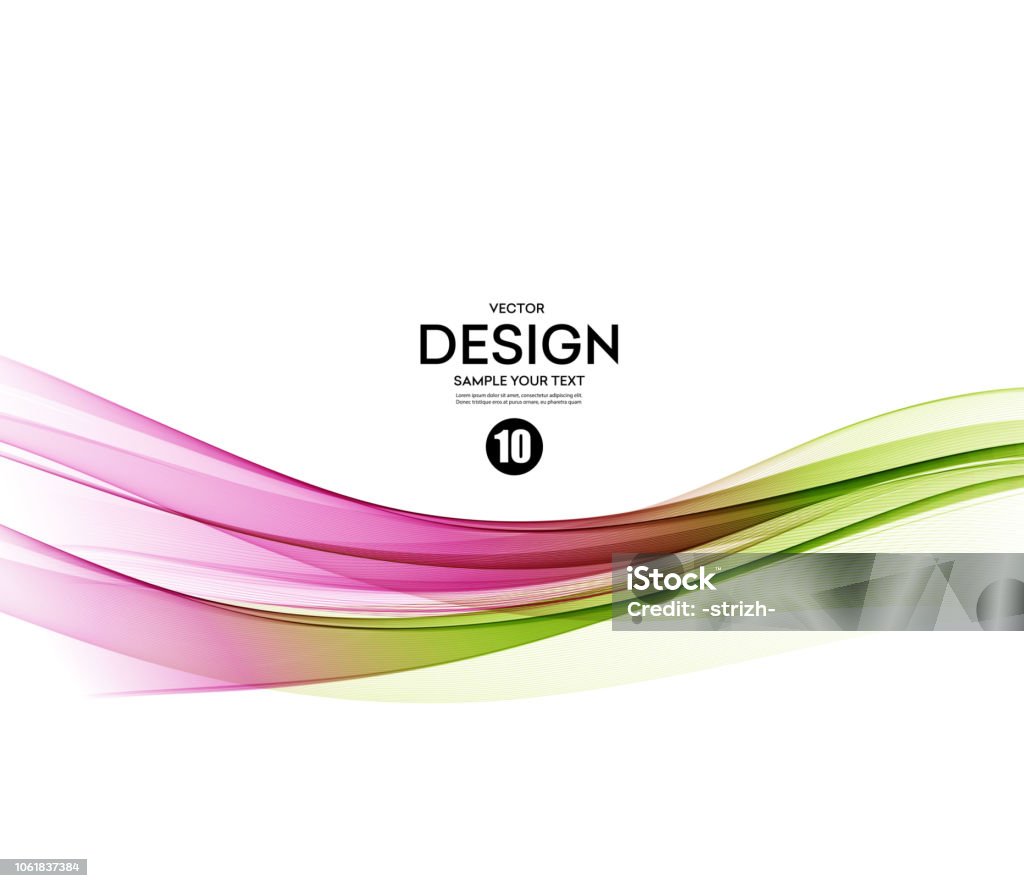 Nền Vector Trừu Tượng Lượn Sóng Màu Xanh Lá Cây Và Hồng Hình minh ...