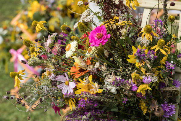istock handmade  beautiful bouquets from flowers and herbs 1061841896