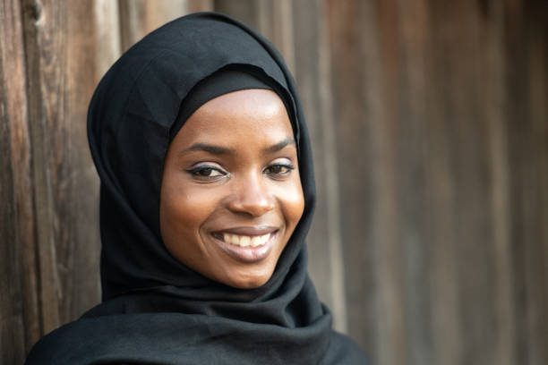 istock Smiling Muslim black young woman 1061844758