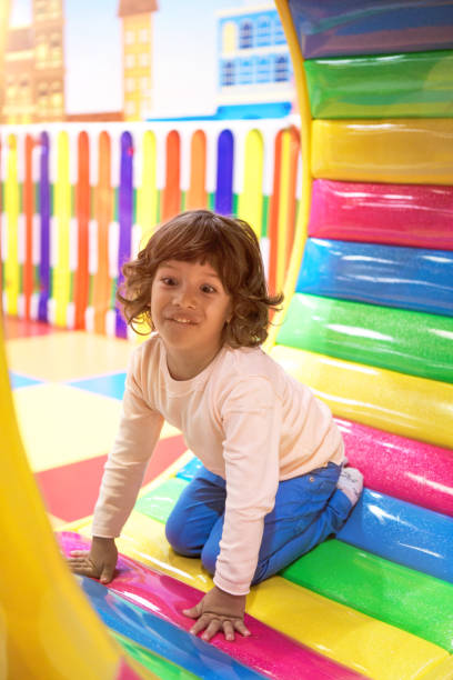 istock Happy little boy have Fun in the playground. 1061849402