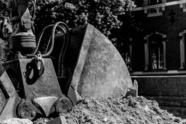 istock Excavator bucket in closeup 1061852724