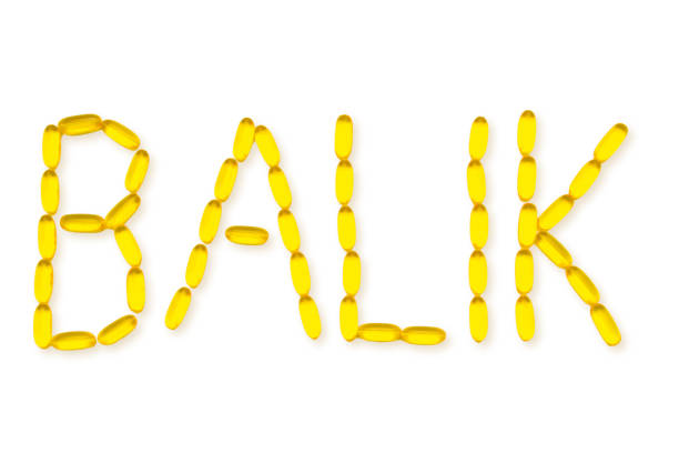 istock Alphabet with fish oil capsules - BALIK 1061859806