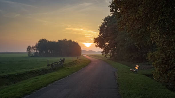 istock Sunset during a October hike near Ootmarsum (The Netherlands) 1061873650