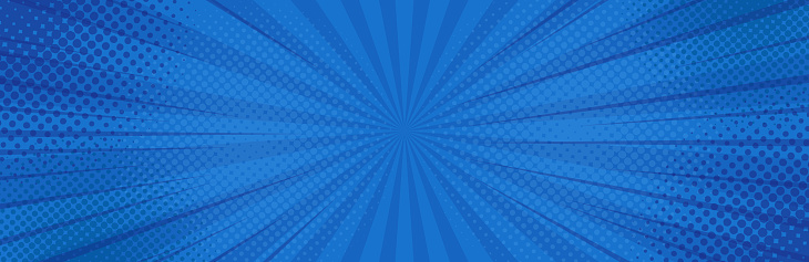 istock Vintage pop art blue background. Banner vector illustration 1061877974