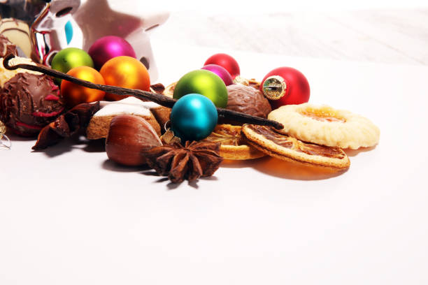istock Baking christmas cookies. chocolate, cinnamon stars and spices. 1061893006