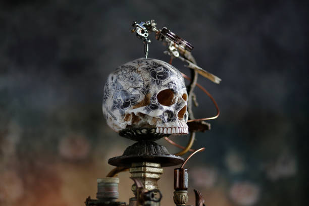 istock skull tattoo steampunk art 1061895010
