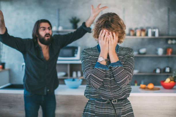 istock Husband is mad at wife 1061901644