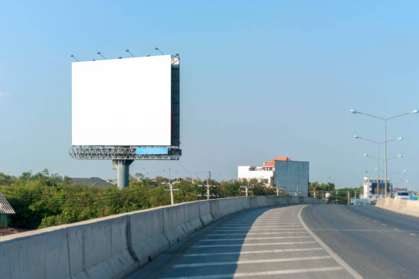 istock Blank billboard or road sign ready for new advertisement 1061916646