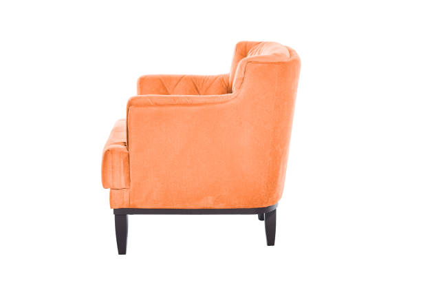 istock Beaultiful blue armchair. Modern chair on white background. Texture chair. 1061923538