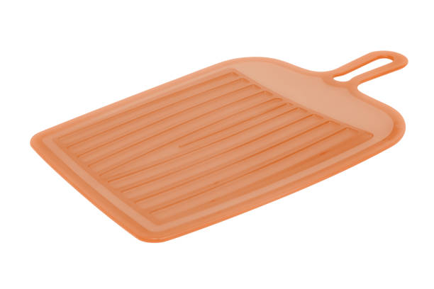 istock Plastic color chopping board isolated on white background 1061929300