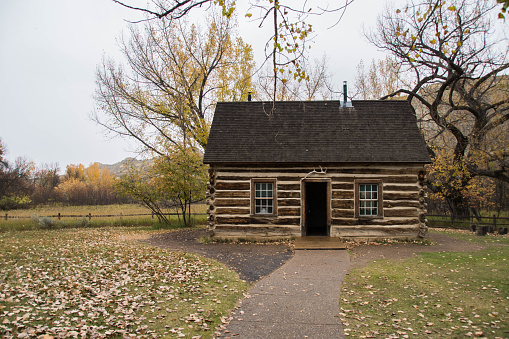 The cabin of U.S. President Theodore Roosevelt, while he lived and ranched in North Dakota.
