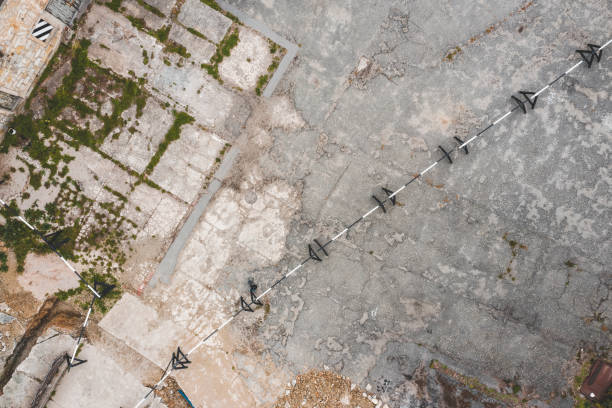 istock View from the drone to the courtyard 1061940012